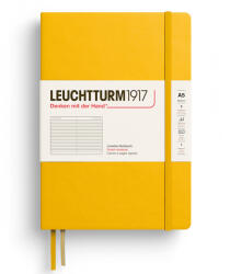 Leuchtturm Caiet a5 dictando coperta rigida galben floarea soarelui Leuchtturm (LT373987)
