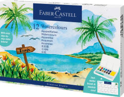 Faber-Castell Acuarele 12 culori tropical creative studio Faber-castell (FC169714)