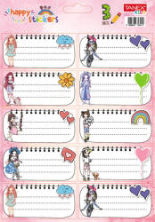 TANEX Etichete scolare 30/set girls tls-826 Tanex (TWTLS826)