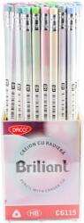 Daco Creion negru cu radiera Briliant DACO CG115 - Set 72 (CG115)