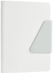 Deli Caiet birou a5 96 file dictando coperta piele si clapeta nusign alb Deli (DLENS209-WH)