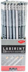 Daco Creion negru cu radiera Labirint DACO CG114 - Set 72 (CG114)