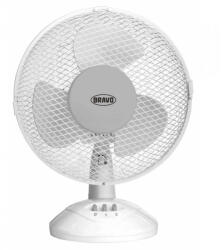 Bravo Asztali ventilátor, Bravo B-4691, fehér, 30 W, átmérő: 22 cm, 2 sebességfokozat, oszcilláló, alacsony zajszintű (2ESP0004)