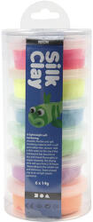  Plastilina Set Silk Clay Neon