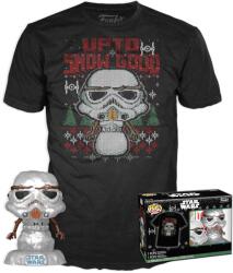 Funko Pop! Star Wars Holiday Stormtrooper Metallic and T Shirt L Figurina