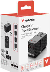 Verbatim Travel Diamond Charge 85w Retractable Cable Cnt-02