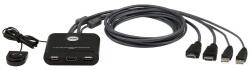 ATEN Switch KVM ATEN CS22HF. Tastatură de tip port: USB, Mouse (CS22HF-AT)