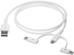 dbramante1928 Re-charge - 3in1 Cable-usb A To Usb-a, c and Lightn-w
