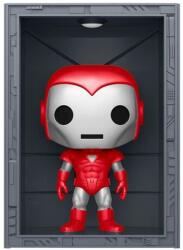 Funko Pop Deluxe Marvel Hall Of Armor Iron Man Model 8 Silver Centurion Mettalic - jocurinoi Figurina