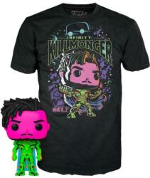 Funko Pop! Marvel What If. . . ? Infinity Killmonger Blacklight and T Shirt Xl Figurina