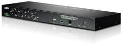 ATEN Switch KVM Aten, Raft pentru montat echipamente 1U Negru, Număr (CS1716I-AT-G)