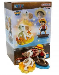 One Piece Collectable Monkey D. luffy and Going Merry 8cm Figurina