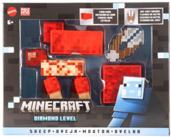 Mattel Minecraft Diamond Level Sheep Action Figure and 3 Accessories (jcv22) Figurina