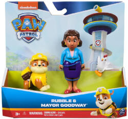 Spin Master Paw Patrol Hero Pup Mayor Goodway and Rubble 6070749 Figurina