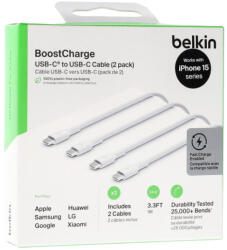 Belkin Pvc C-c 2.0 1m White 2pk