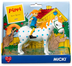 Pippi Figurina Pippi Langstrompe Pippi and Lilla Gubben Set 18099 Figurina