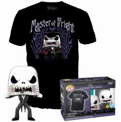 Funko Pop! The Nightmare Before Christmas Jack Skellington Glows In The Dark and T Shirt S Figurina