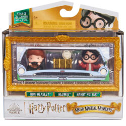  Figurina Harry Potter Micro Magical Moments Ron Weasly Hedwig Harry Potter Mini 3 Pack Figurina