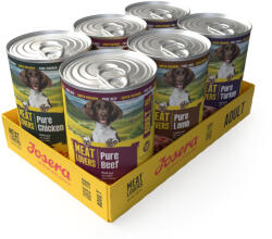 Josera 6x400g Josera Meatlovers Pure nedves kutyaeledel vegyes csomagban 4 változattal új design