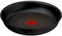 Tefal Tigaie Tefal Ingenio Excellence+ P0000424, 24 cm, invelis antiaderent, tehnologie FUSIONCORE, Thermo-Signal, aluminiu, inductie, negru (P0000424)