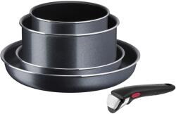 Tefal Set de 5 piese Tefal Ingenio XL Force L1589502, oală 16/20 cm, tigaie 22/28 cm, mâner detașabil, înveliș antiaderent, indicator Thermo-Signal (L1589502)