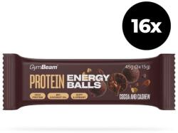 GymBeam Protein Energy Balls 16 x 45 g cocoa and cashew