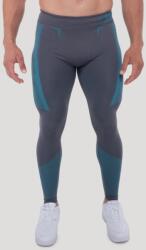 GymBeam OG1 varrásmentes leggings Grey/Blue XXL