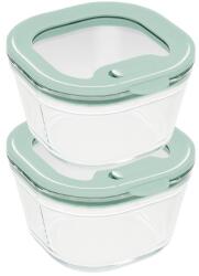 Pebbly Vas pentru copt PKV-087 240 ml, set 2 buc, sticlă / silicon, Pebbly (PEBBPKV087)