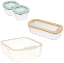 Pebbly Farfurie pentru cuptor PKV-089, set 4 buc. , sticlă / silicon, Pebbly (PEBBPKV089)