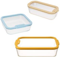 Pebbly Farfurie pentru cuptor PKV-090, set 3 buc. , sticlă / silicon, Pebbly (PEBBPKV090)