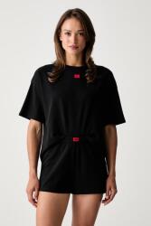 HUGO pijama din două piese pentru femei din bumbac cu elastan NITE SHORT-SET 9BY2-BIDZZ3_99X (50566618)