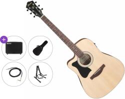 Ibanez V40LCE-OPN Premium SET Open Pore Natural Chitară electro-acustică Dreadnought