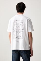 G-Star t-shirt férfi pamut Back gr relaxed - fehér M