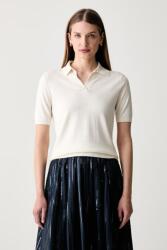 Weekend Max Mara női póló selyemmel WKDRONCOLO - bézs XL