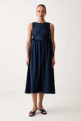 Max Mara kiszélesedő farmer ruha WKDABANO - sötétkék 34