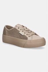 Calvin Klein VULC FLATF LACE UP LIN MESH női sportcipő - barna Női 39