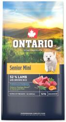 ONTARIO Krmivo Ontario Senior Mini Lamb & Brown Rice 6, 5kg