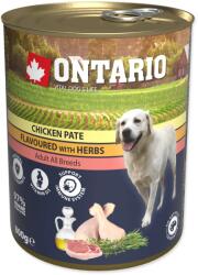 ONTARIO konzerv csirke gyógynövényekkel, pástétom 800g