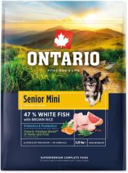 ONTARIO Krmivo Ontario Senior Mini Fish & Brown Rice 2, 25kg