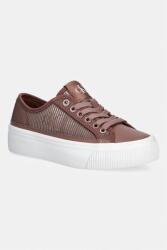 Calvin Klein VULC FLATF LACEUP STRIPED NYL női sportcipő - barna Női 39