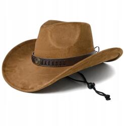  Cowboy kalap a'la velúr barna mustár jelmez 50-57 cm (692232047931)