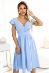 Numoco 425-12 Matilde Nyakpántos és rövid ujjú ruha Kék (5903938289569)