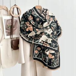 24Bottles Poncho Poncsó Cicák macskák pocahontas kendő ágytakaró Western szőtt Boho (PON19)