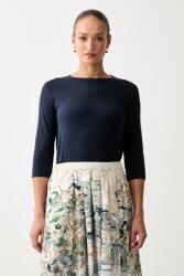 Max Mara hosszúujjú női pamut elasztánnal WKDMULTIA - sötétkék XS