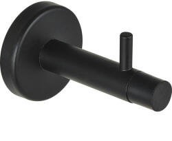 SCH Fali ajtóütköző kampóval hossz 82 mm acél fekete matt (SCH-102236212)