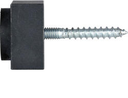 Halcö HALCÖ fali ajtóütköző 30 x 30 mm acél horganyzott fekete passzivált (SCH-102203918)