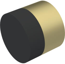 KWS fali ajtóütköző 2008 átmérő 30 mm alumínium sárgarézszínű eloxált (SCH-102283562)
