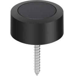 FSB padló ajtóütköző - 38 3878 átmérő 48 mm magasság 24 mm aluminium fekete matt (SCH-102283047)