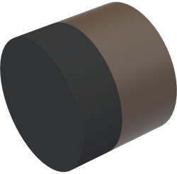 KWS fali ajtóütköző 2008 átmérő 30 mm alumínium sötétbarna eloxált (SCH-102283563)