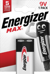 Energizer Max Alkáli 9V Elem B1 (EM9V) - ledfutar